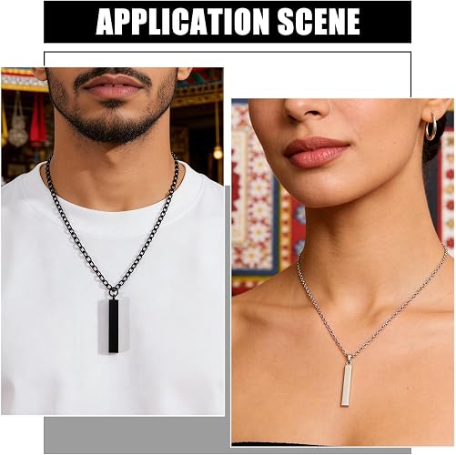 Vertical Bar Name Necklace