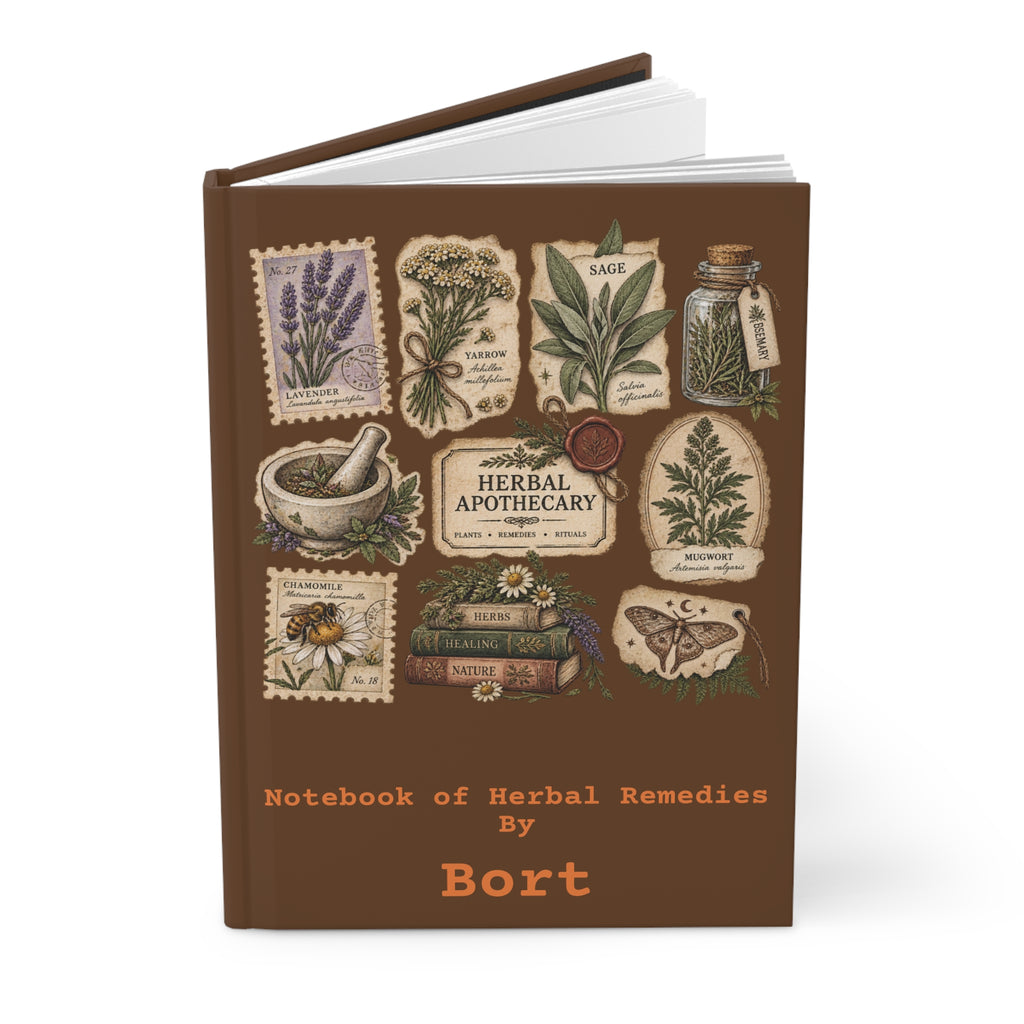 Herbal Apothecary Hardcover Journal — Notebook of Herbal Remedies
