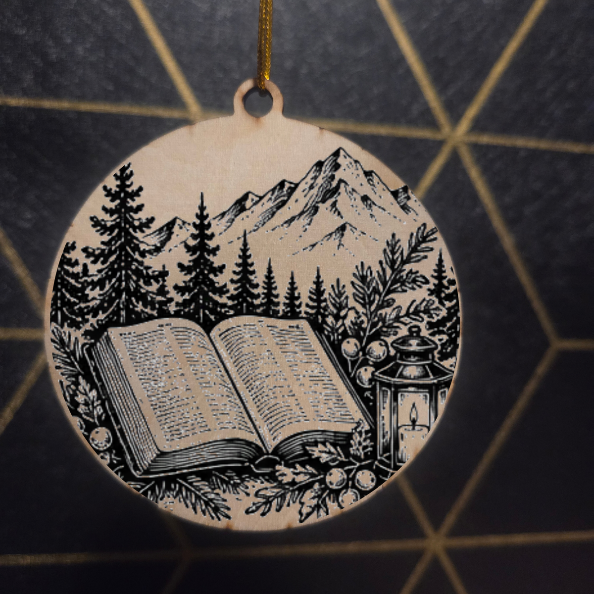 Christmas Nativity — Wood Cut 3" Christmas Ornament