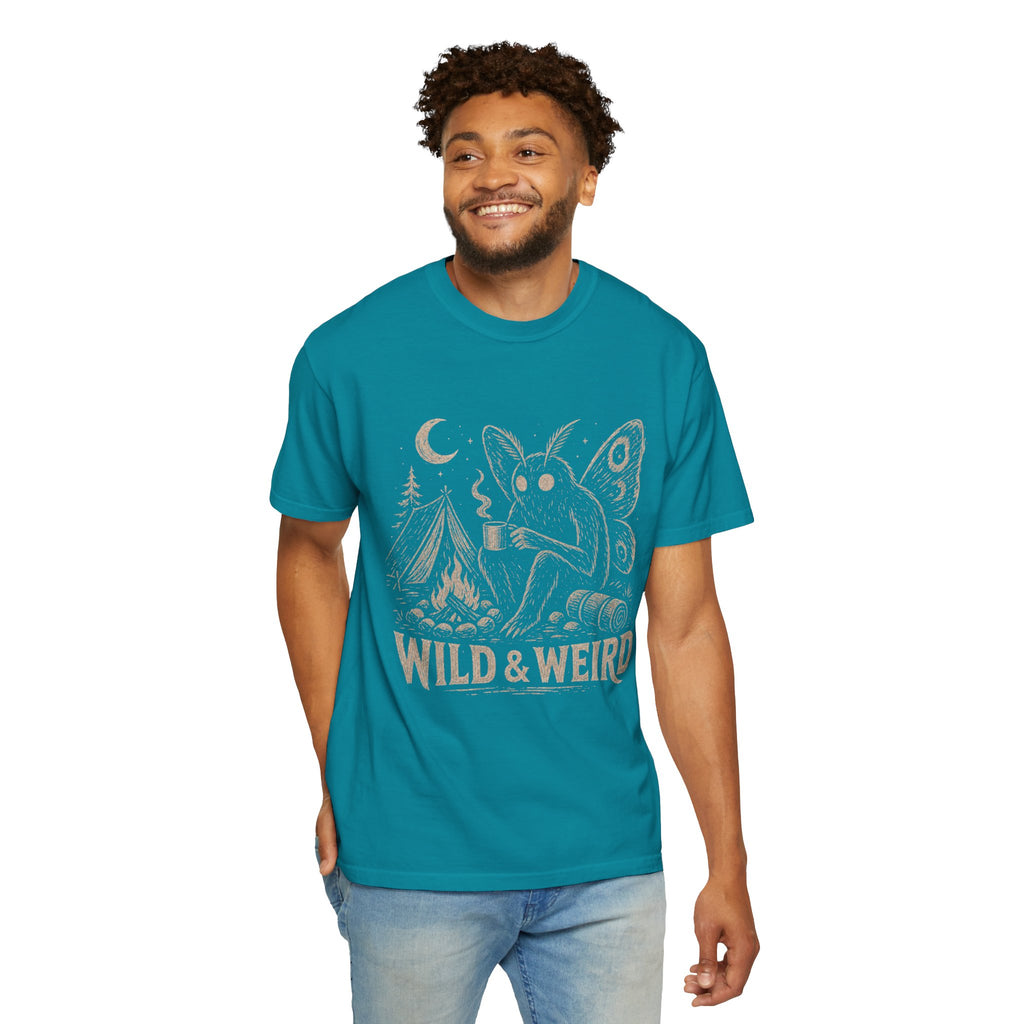 Wild & Weird Moth Tee — Campy Night Forest Graphic T-Shirt
