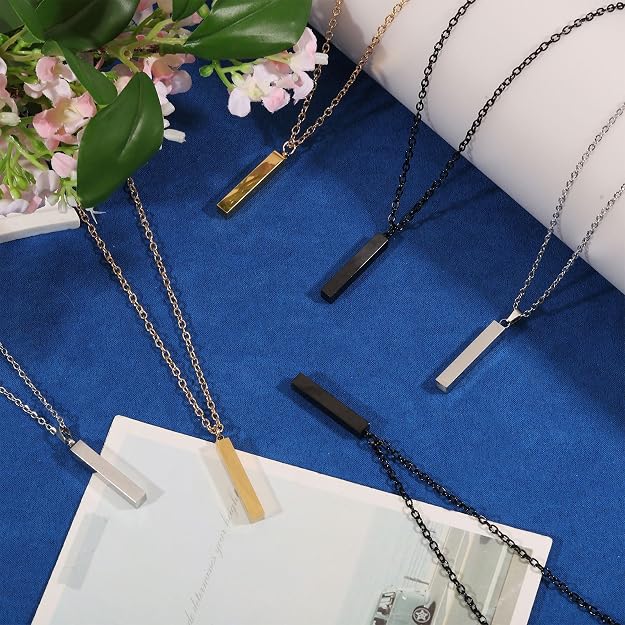 Vertical Bar Name Necklace