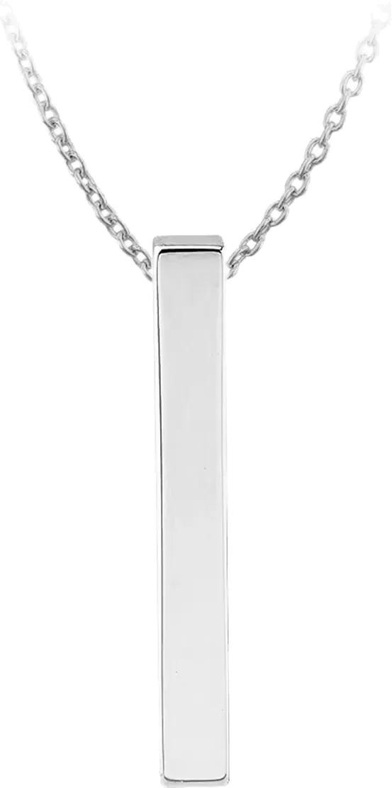 Vertical Bar Name Necklace