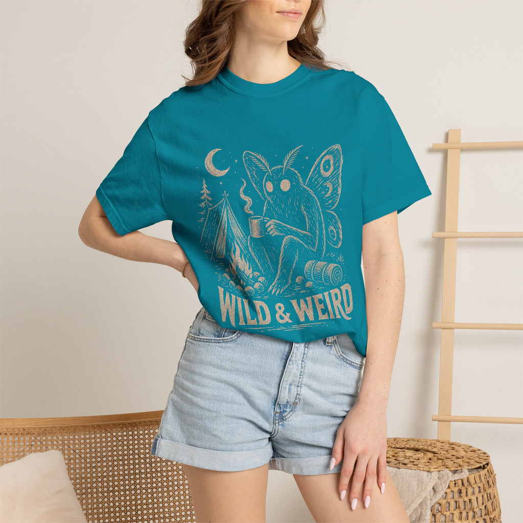 Wild & Weird Moth Tee — Campy Night Forest Graphic T-Shirt