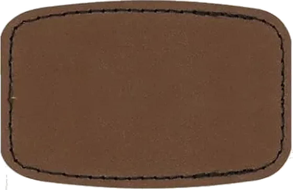 Customizable iron-on adhesive faux leather patches