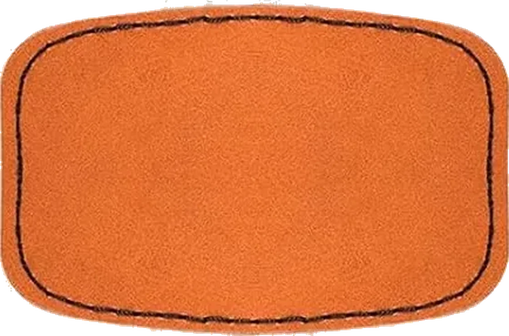 Customizable iron-on adhesive faux leather patches