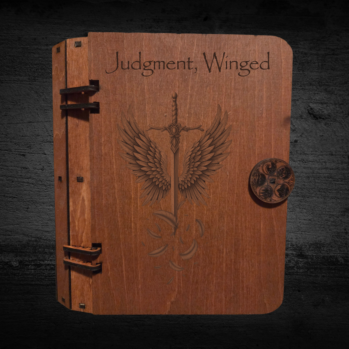 Wooden Hidden Storage Book Decoy Double Commander Deck Box