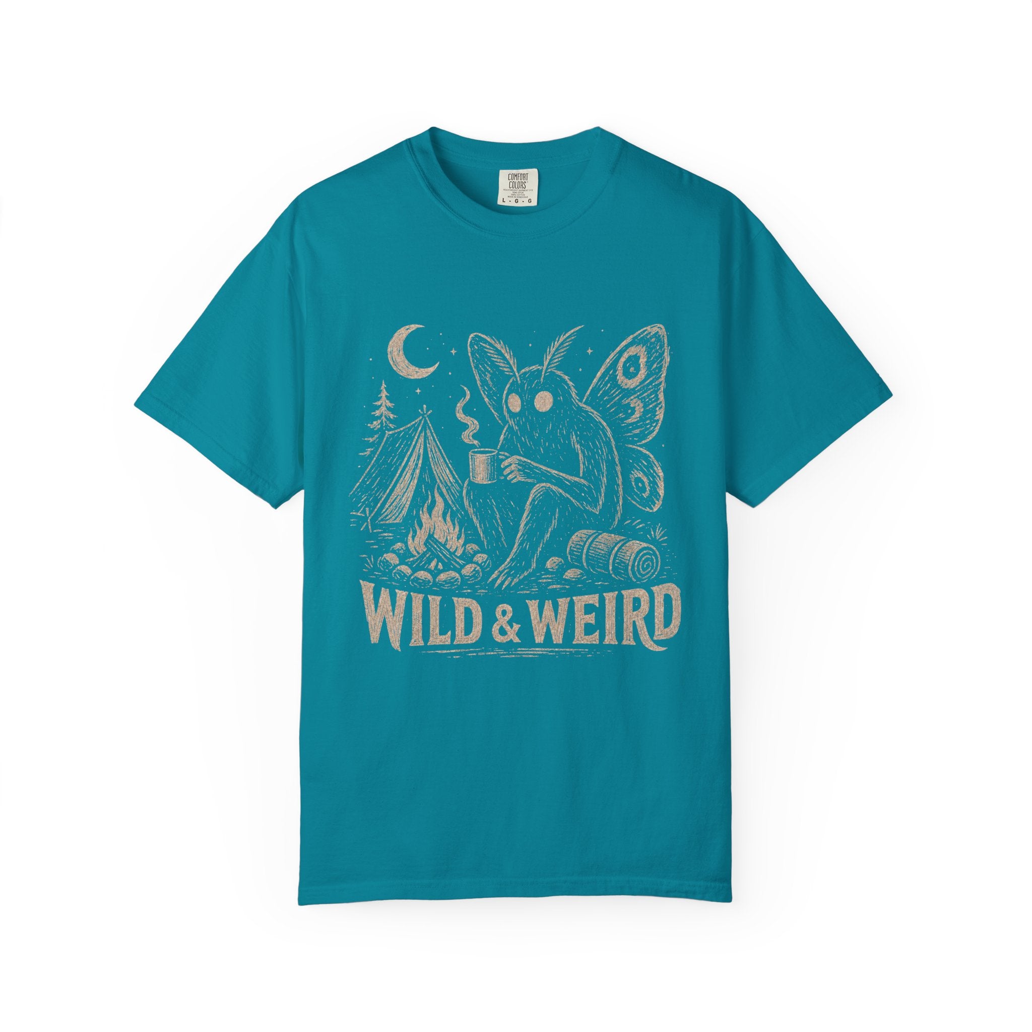Wild & Weird Moth Tee — Campy Night Forest Graphic T-Shirt