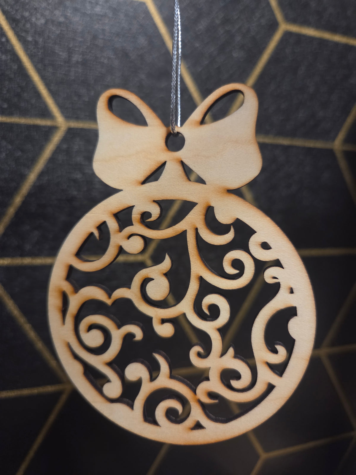 Classic Christmas Cut out — Wood Cut 3" Christmas Ornament