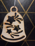 Christmas Bells - Wood Cut 3" Christmas Ornament