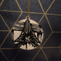 Football— Wood Cut 3" Christmas Ornament