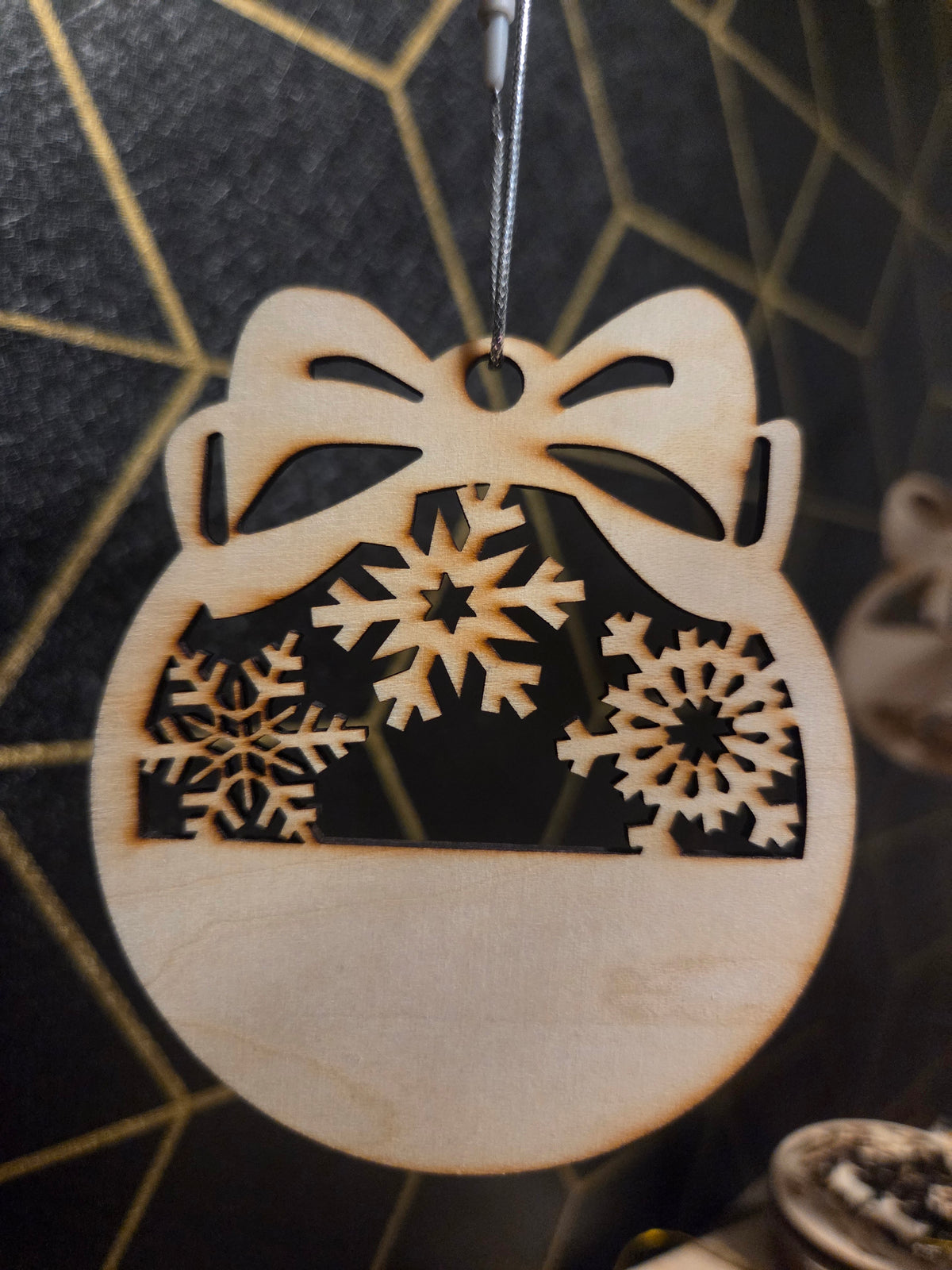 Custom Name — Wood Cut 3" Christmas Ornament