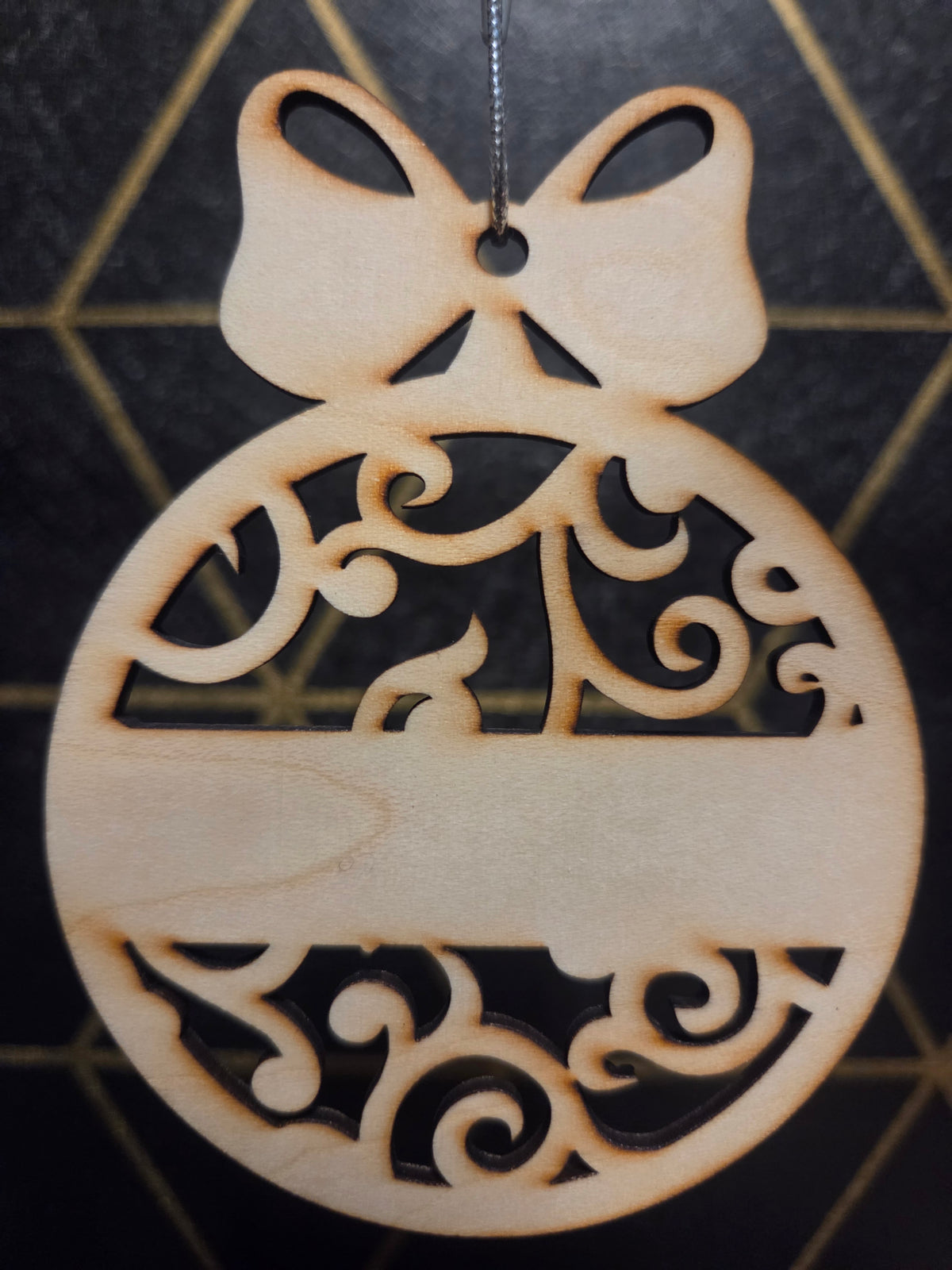 Custom Name — Wood Cut 3" Christmas Ornament