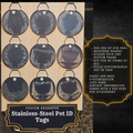 Custom Engraved Stainless Steel Pet Tag | Custom Engraved Stainless Steel Keychain