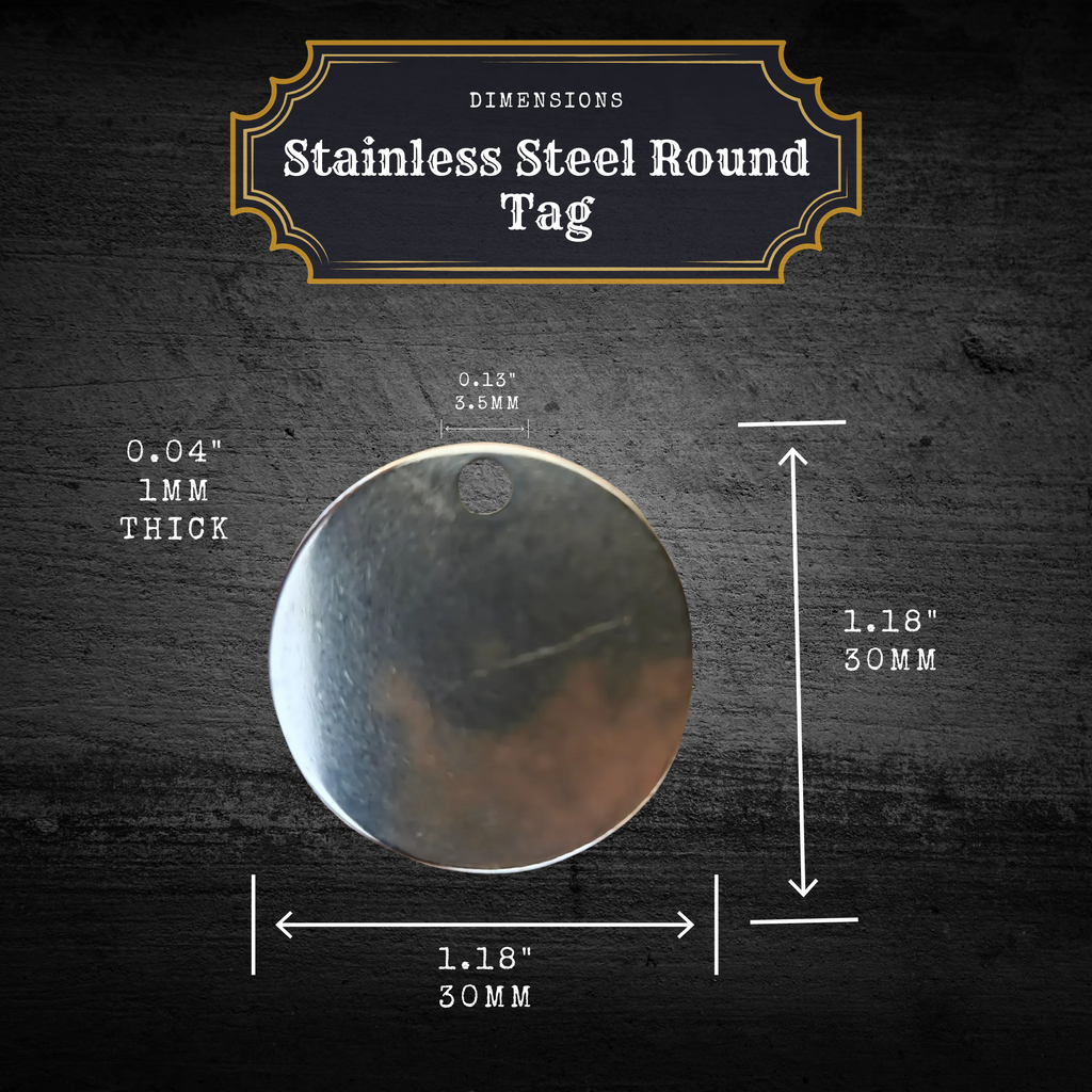 Custom Engraved Stainless Steel Pet Tag | Custom Engraved Stainless Steel Keychain