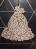 Fantasy— Wood Cut 3" Christmas Ornament