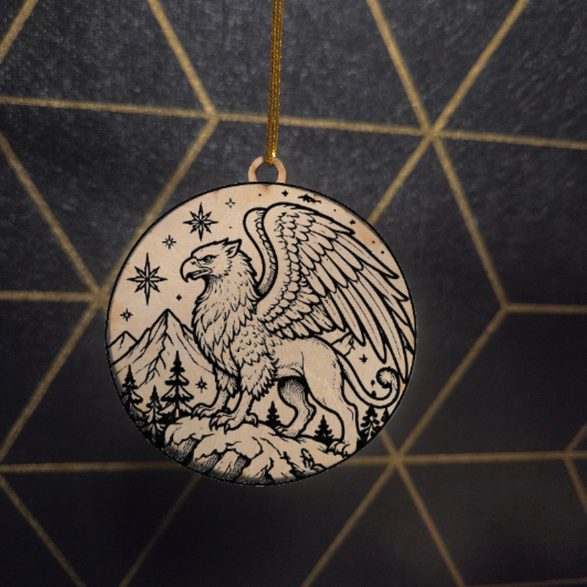 Fantasy Creatures— Wood Cut 3" Christmas Ornament
