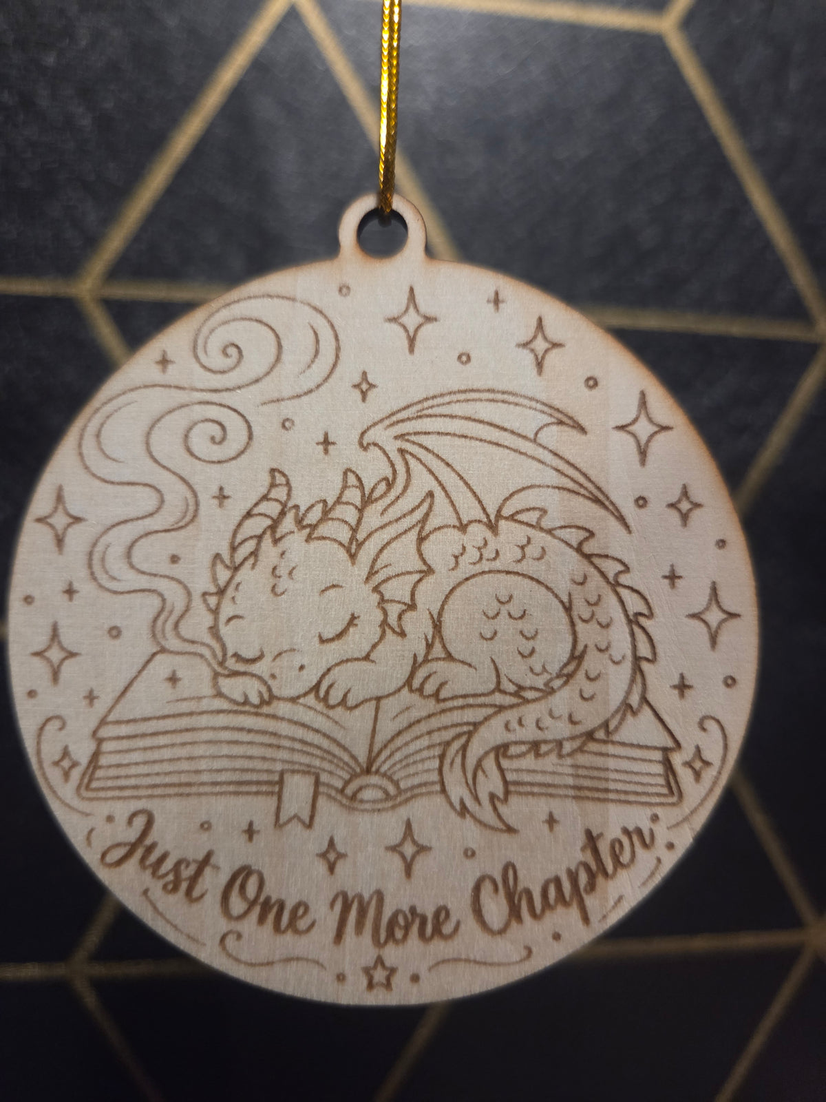 Fantasy— Wood Cut 3" Christmas Ornament