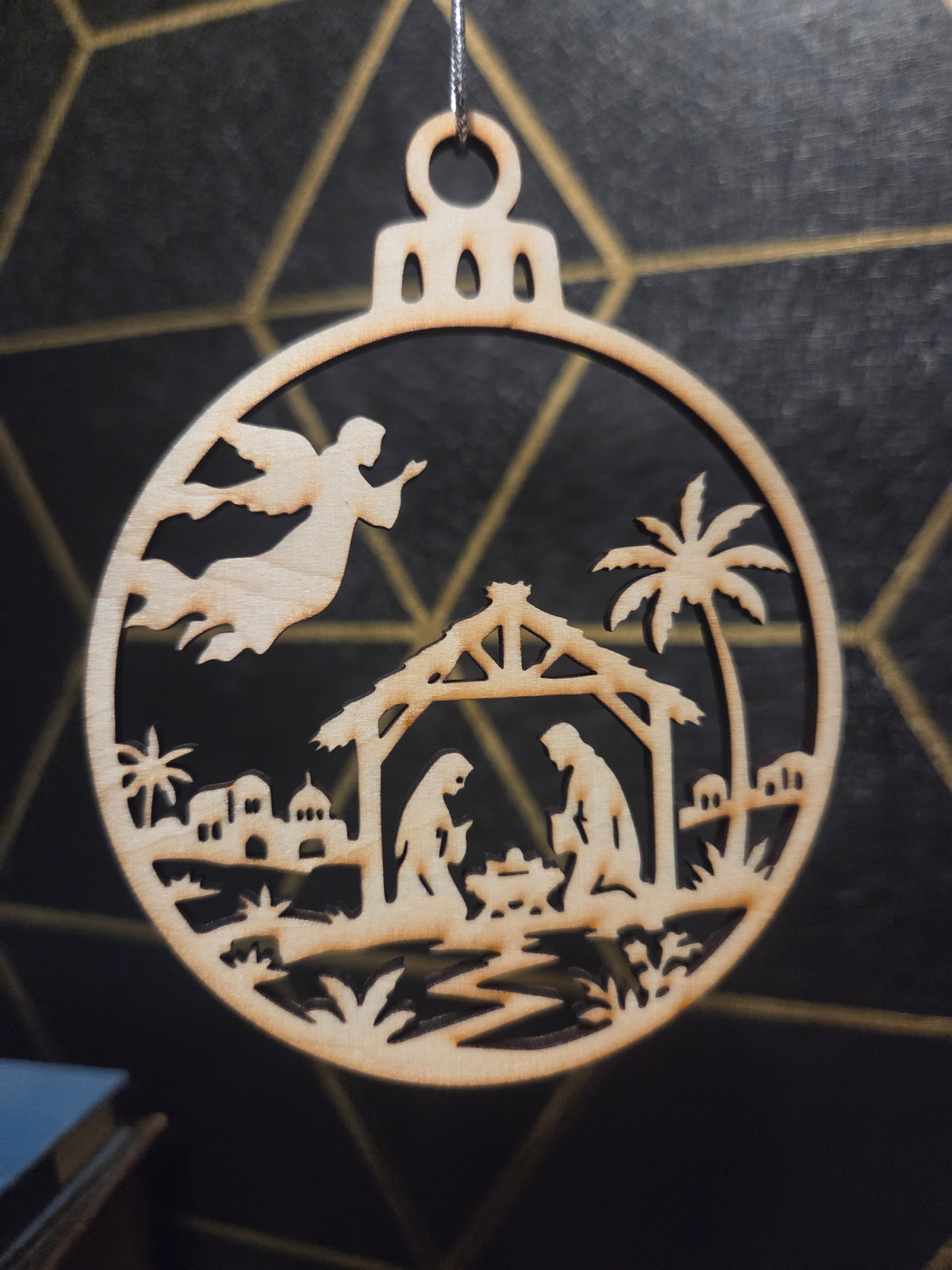 Nativity — Wood Cut 3" Christmas Ornament