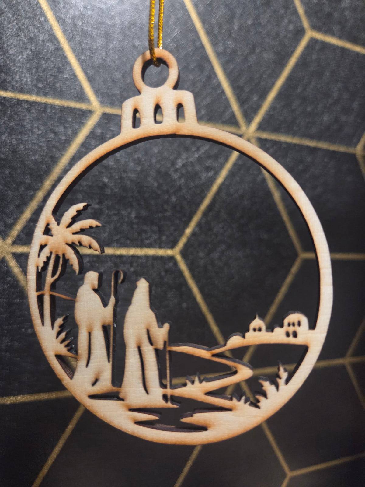 Nativity — Wood Cut 3" Christmas Ornament