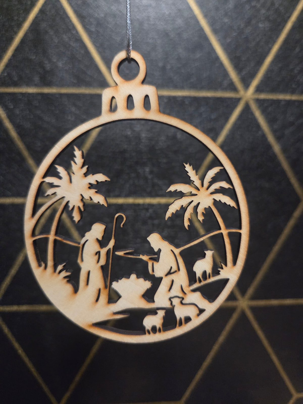 Nativity — Wood Cut 3" Christmas Ornament