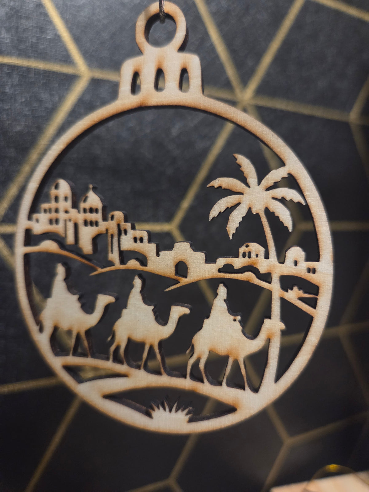 Nativity — Wood Cut 3" Christmas Ornament