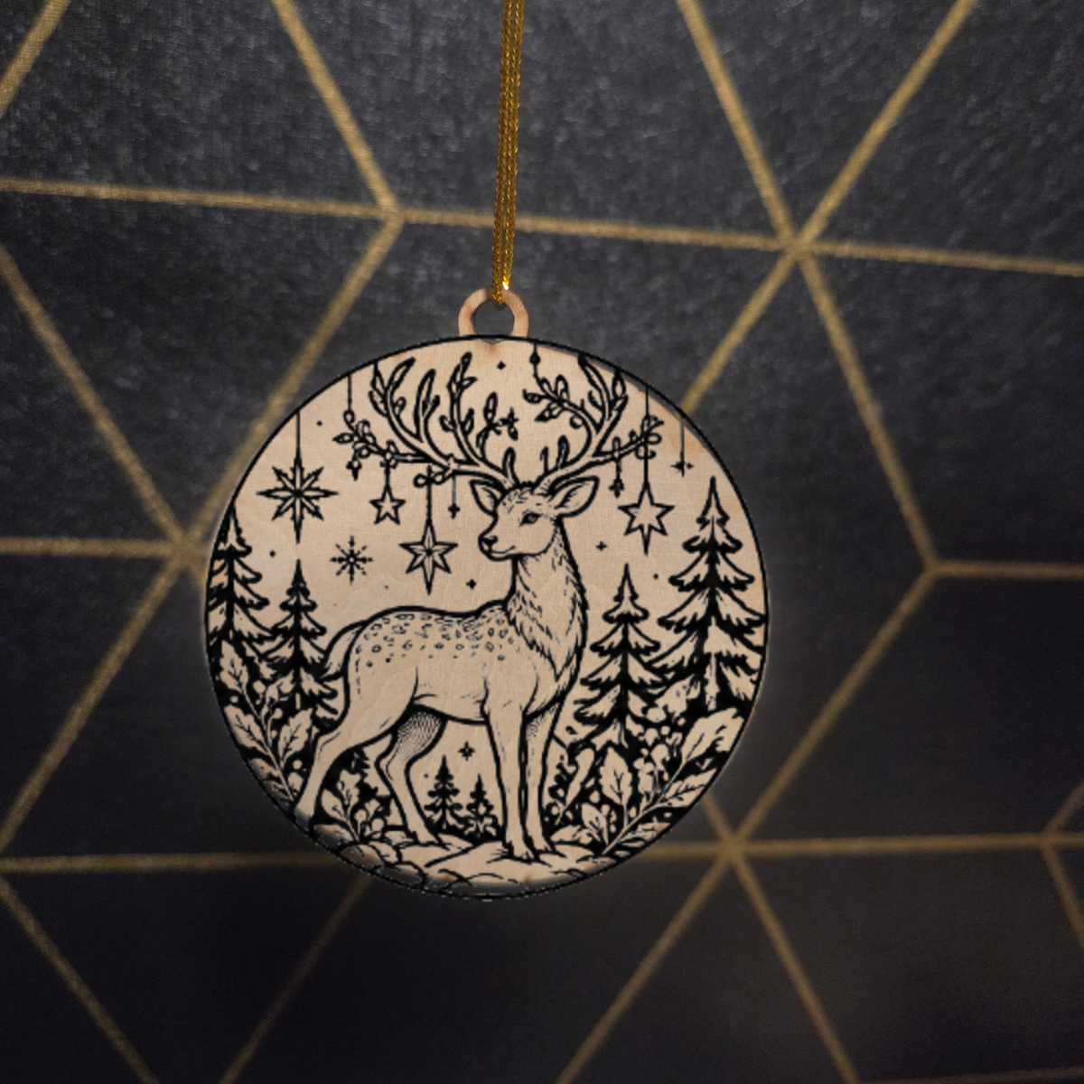 Fantasy Creatures— Wood Cut 3" Christmas Ornament