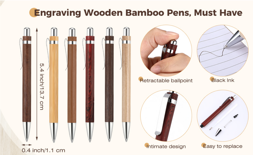 Executive Bamboo Ballpoint Pens