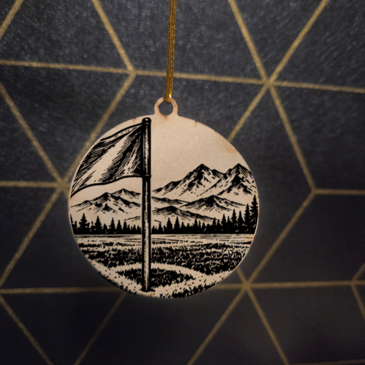 Soccer — Wood Cut 3" Christmas Ornament