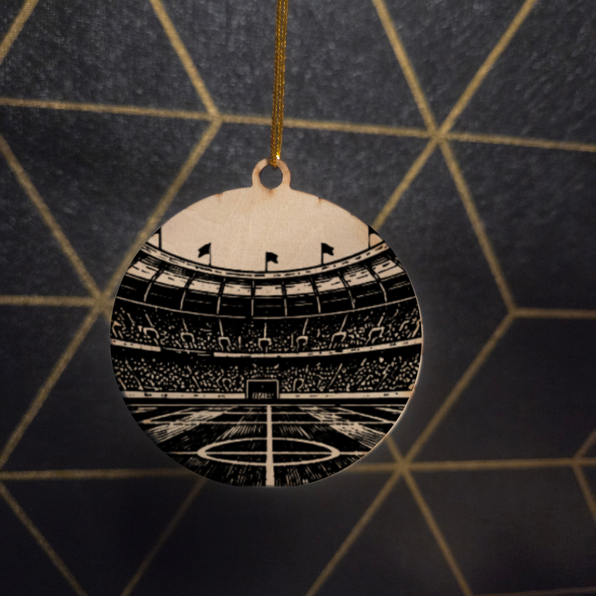 Soccer — Wood Cut 3" Christmas Ornament