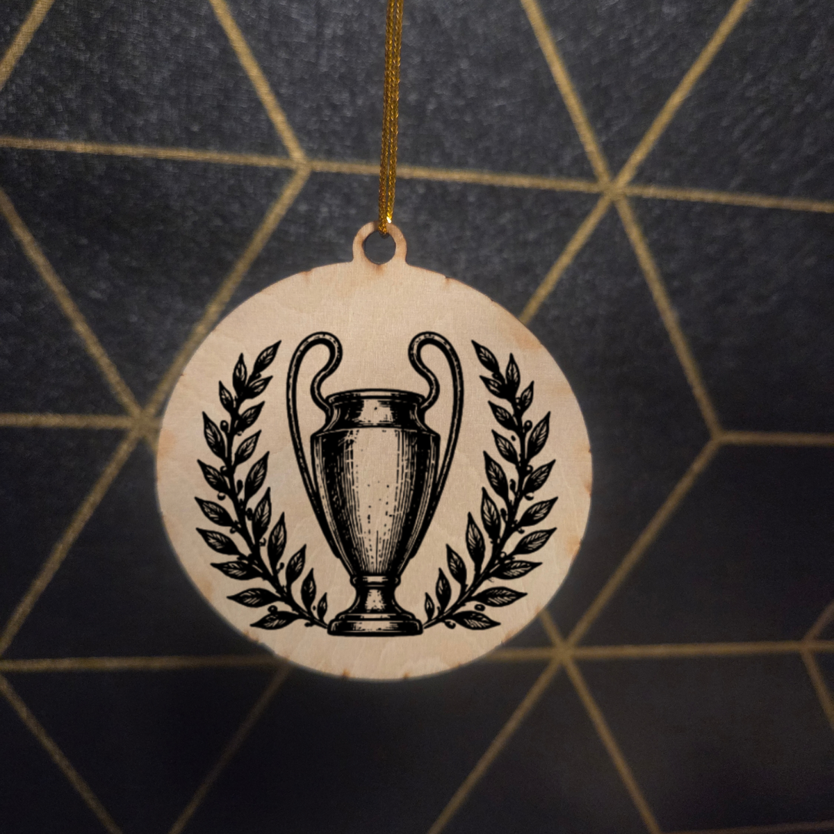 Soccer — Wood Cut 3" Christmas Ornament