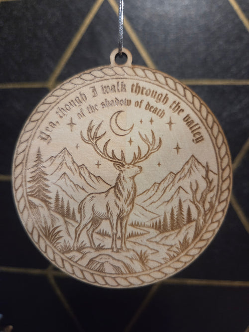 Bible Verse— Wood Cut 3" Christmas Ornament