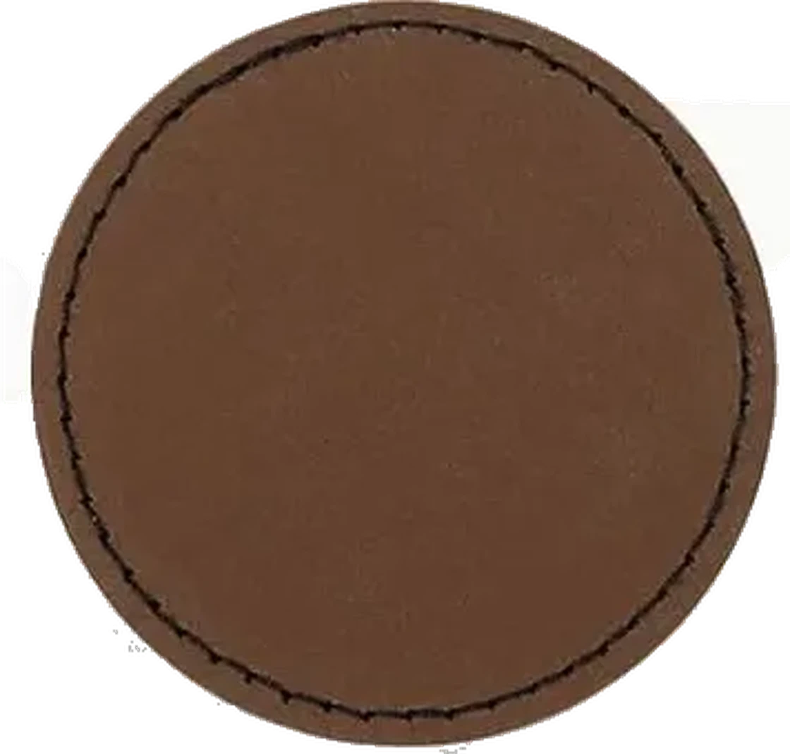 Customizable iron-on adhesive faux leather patches