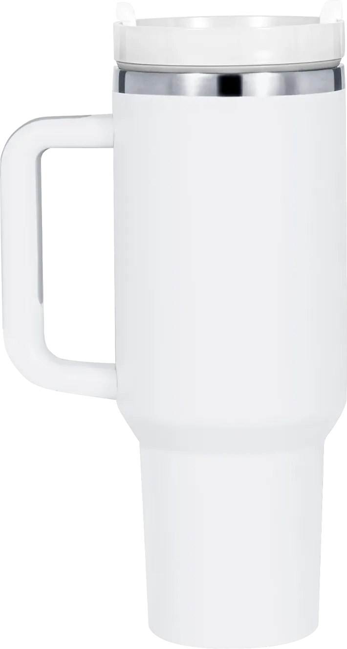 40oz Silver Ring Adventure Travel Tumbler