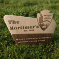Custom Engraved Family Name National Parks Sign