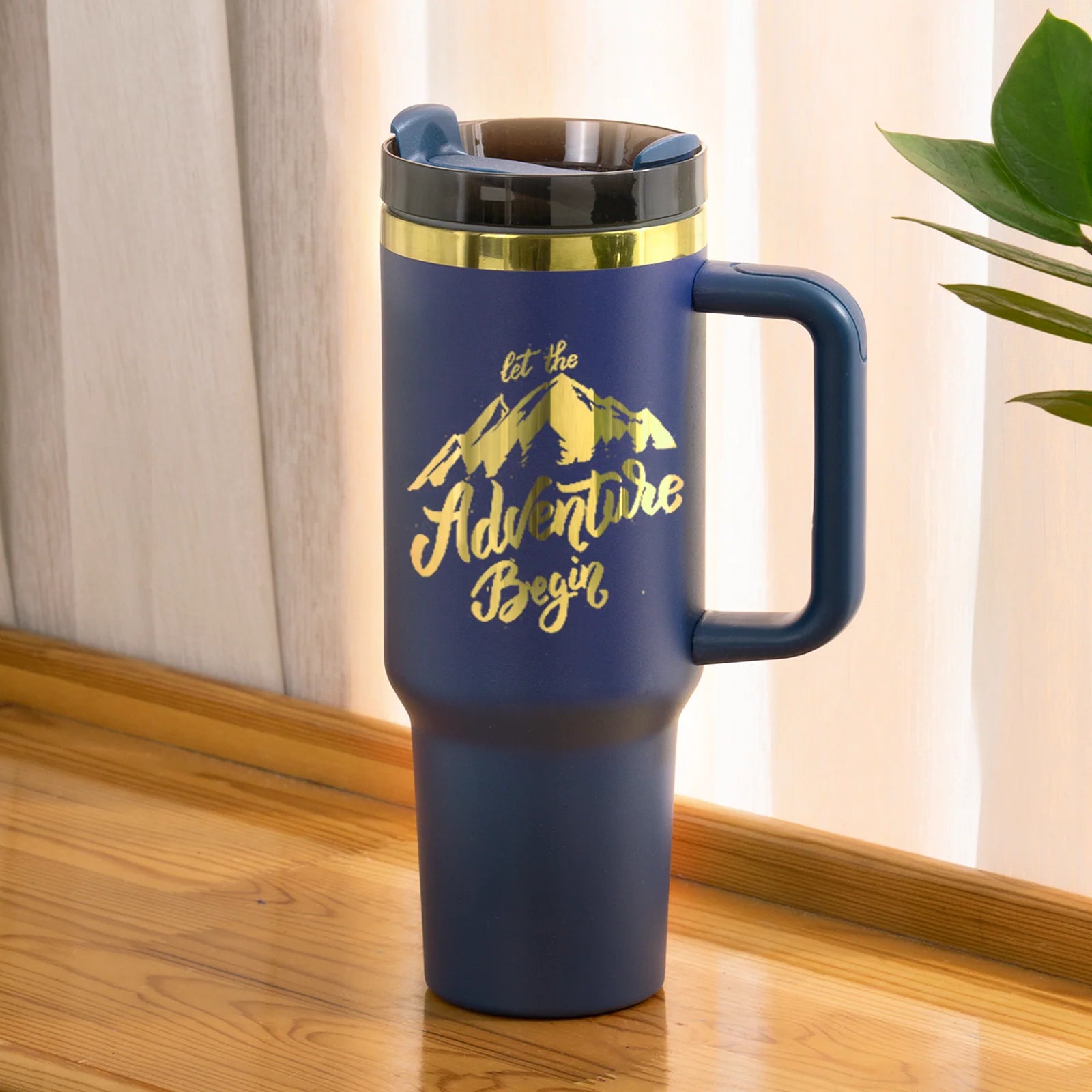 40oz Gold Ring Adventure Travel Tumbler