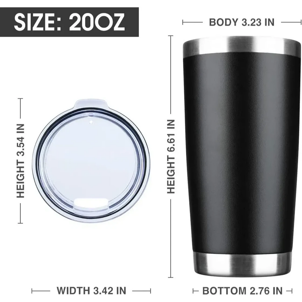 20oz Double walled Stainless-Steel Travel Tumbler