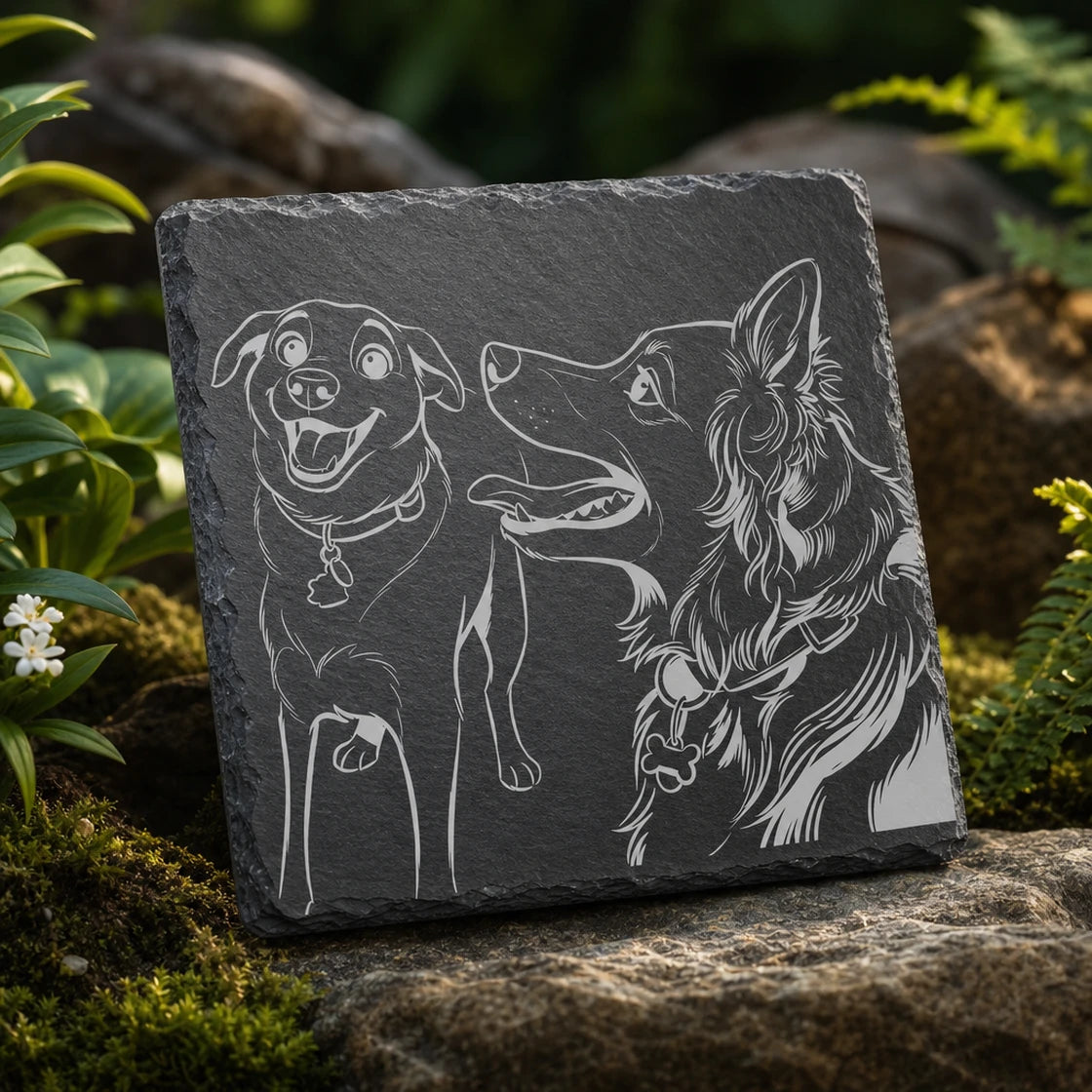 Slate coasters