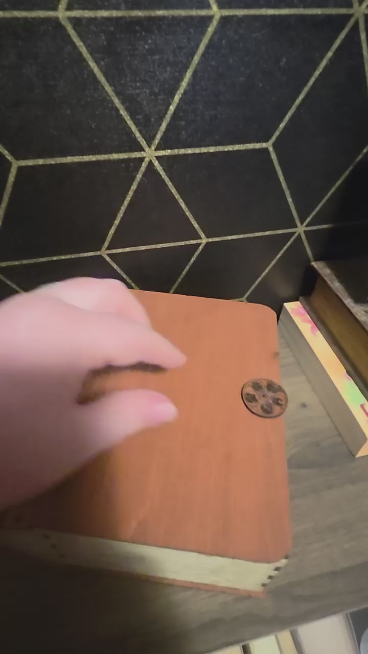 Wooden Hidden Storage Book Decoy Double Commander Deck Box