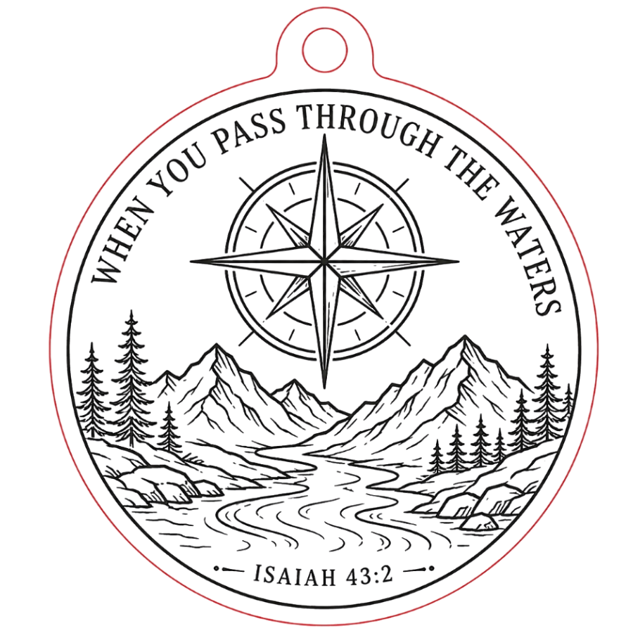 Bible Verse— Wood Cut 3" Christmas Ornament