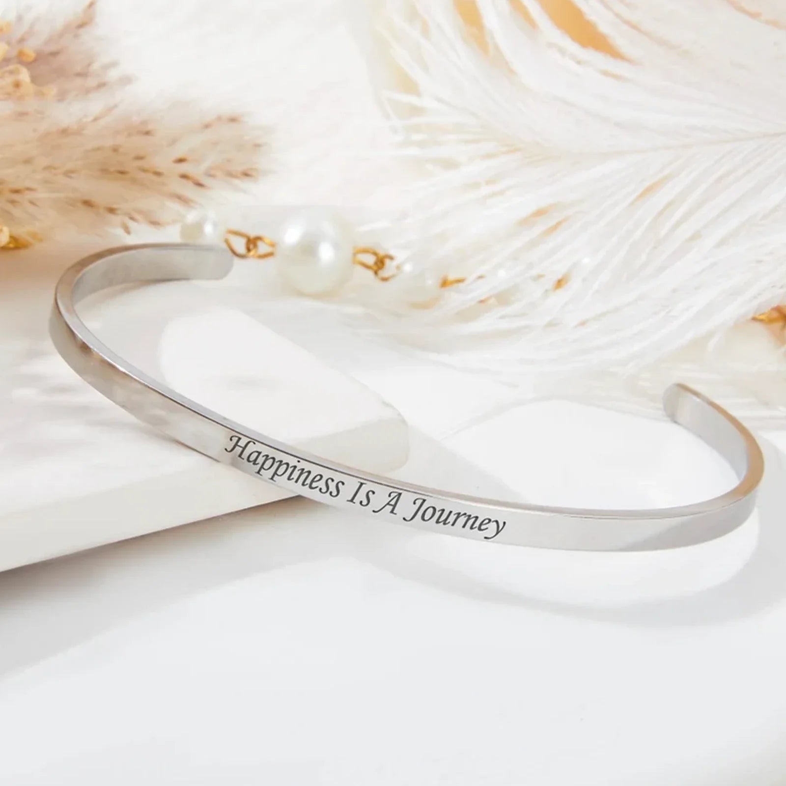 Custom Message Cuff Bracelet